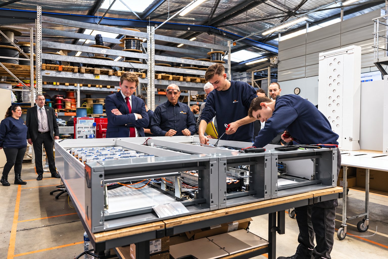 Visite du préfet de l'Hérault et de la sous-préfète de Béziers chez Delta Automatisme